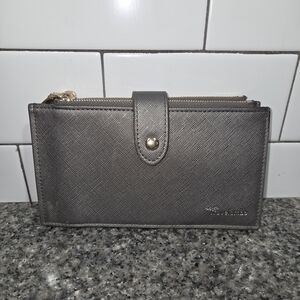 Travelambo RFID Blocking Wallet Leather Clutch Zipper Pocket ID Window